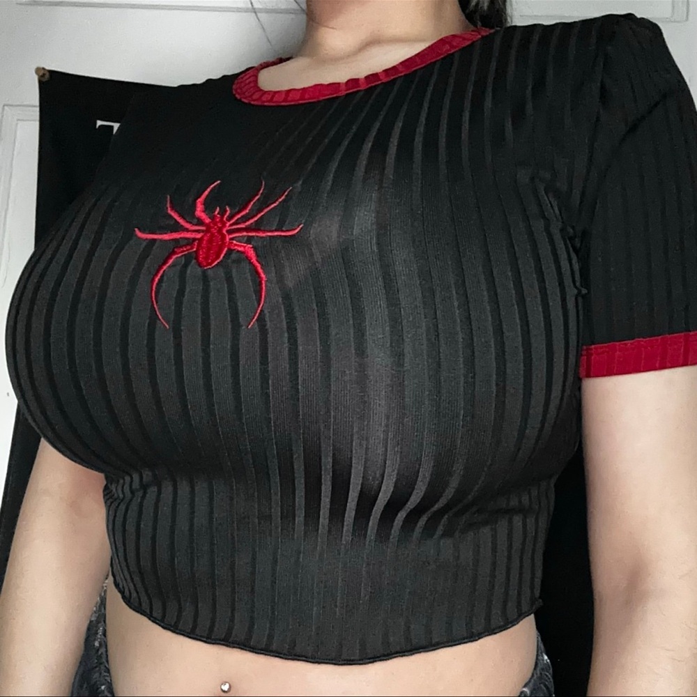SHEIN spiderman top
